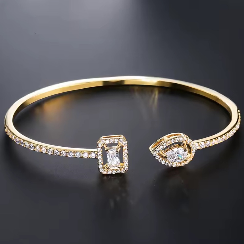 Wedding Adjustable Gold and Silver Women's Bracelet